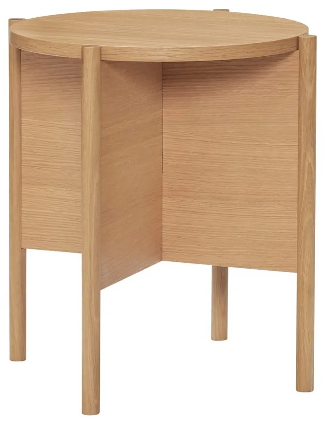 Okrągły stolik w dekorze dębu ø 45 cm Heritage – Hübsch