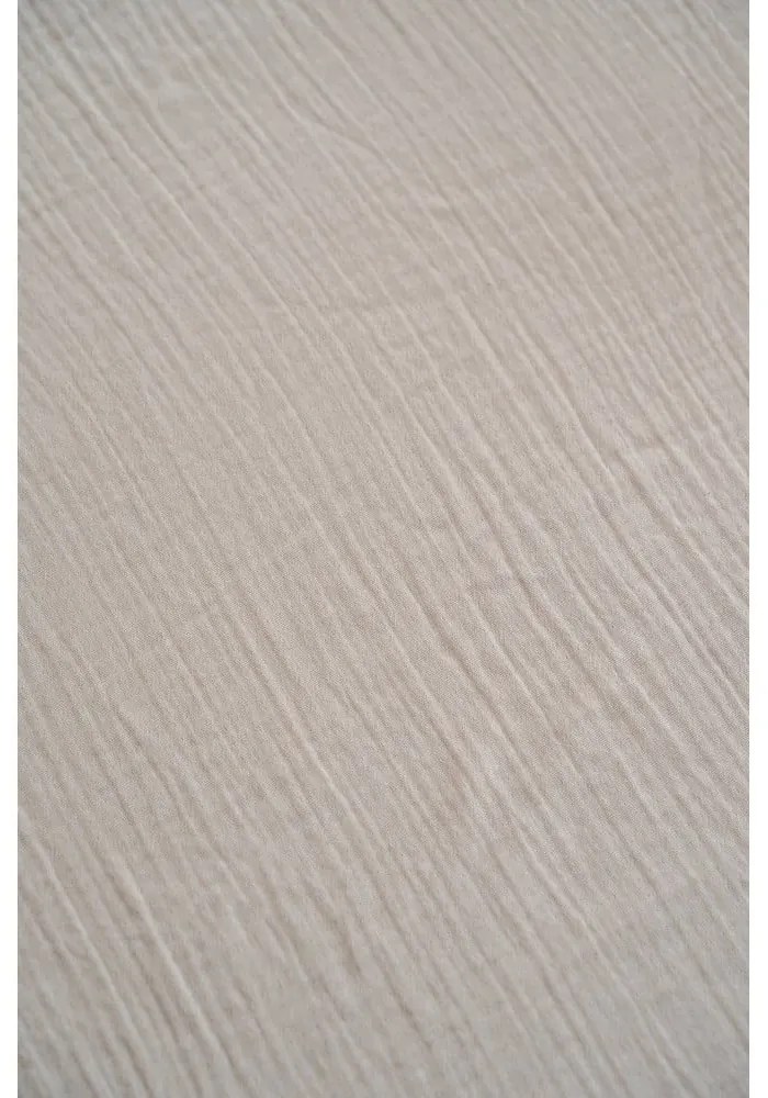 Beżowe prześcieradło dziecięce do łóżeczka muślinowe z gumką 60x120 cm Burumcuk – Mijolnir