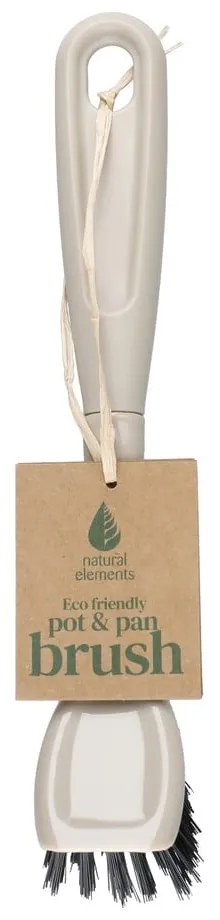 Szara szczotka do mycia naczyń Kitchen Craft Natural Elements Grey