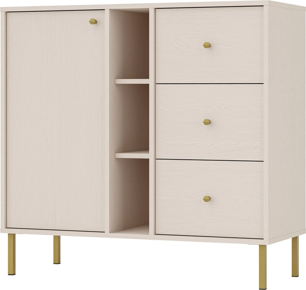 Komoda TORINO 100 cm do Salonu Sypialni Odcienie beżu