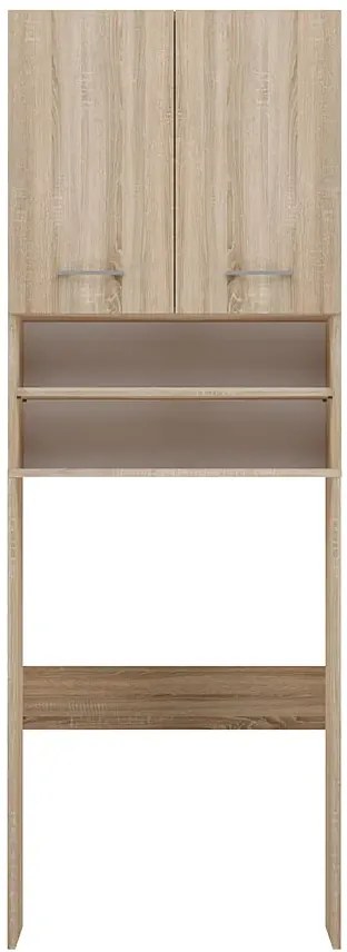 Skandynawska szafka na pralkę z półkami E4-L84