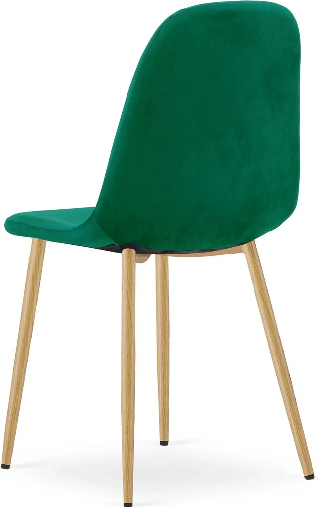 Zielone aksamitne krzesło metalowe Z8-S89