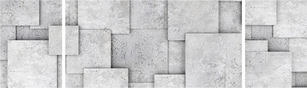 Obraz - Abstrakcja płytek betonowych (170x50 cm)