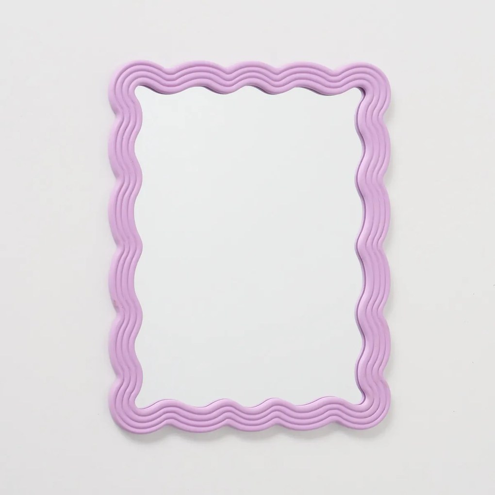 Lustro ścienne z falowaną ramą FLUCTUS, wys. 50 cm