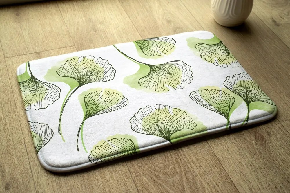 Dywanik do łazienki Dywanik do łazienki Liście miłorzębu