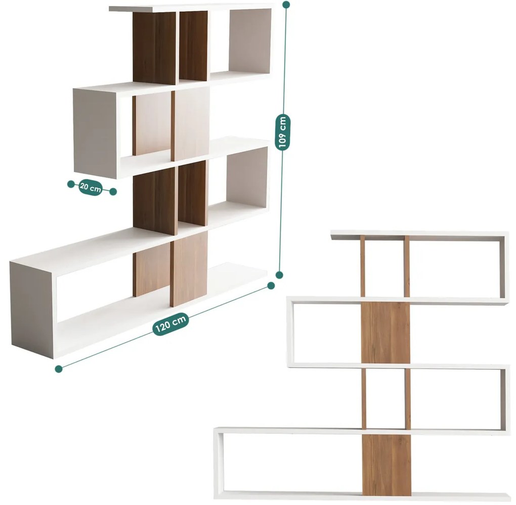 Biblioteczka Karlin Walnut