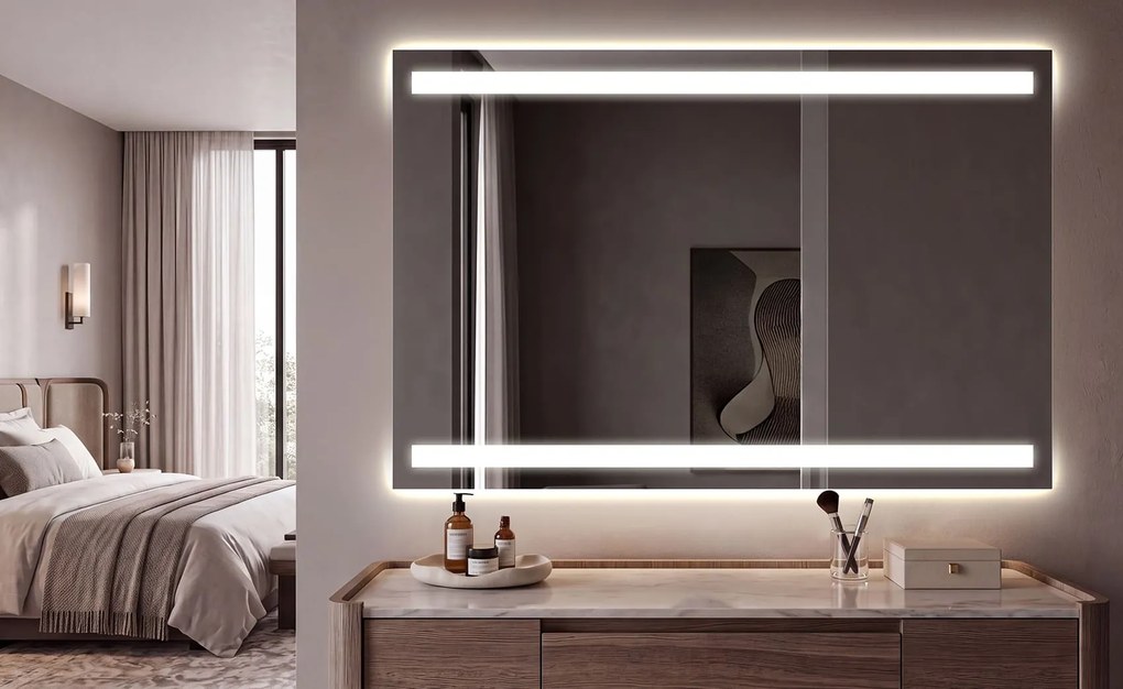 Lustro Ścienne do Sypialni Podświetlane LED L09