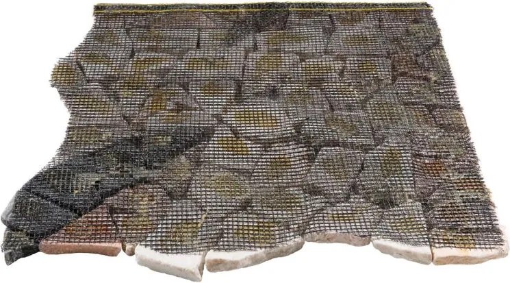 Mozaika marmurowa, motyw Róża Wiatrów, 90 x 90 cm