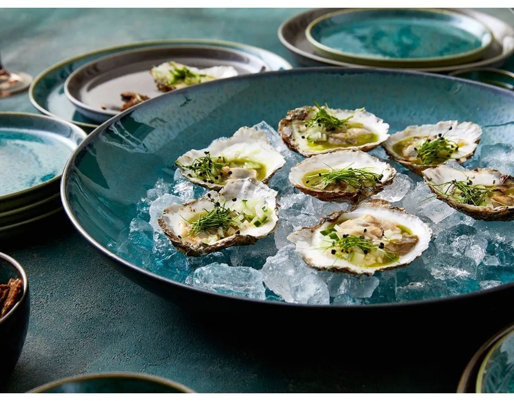 Zielono-czarna kamionkowa misa ø 40 cm Gastro Black/Green – Bitz