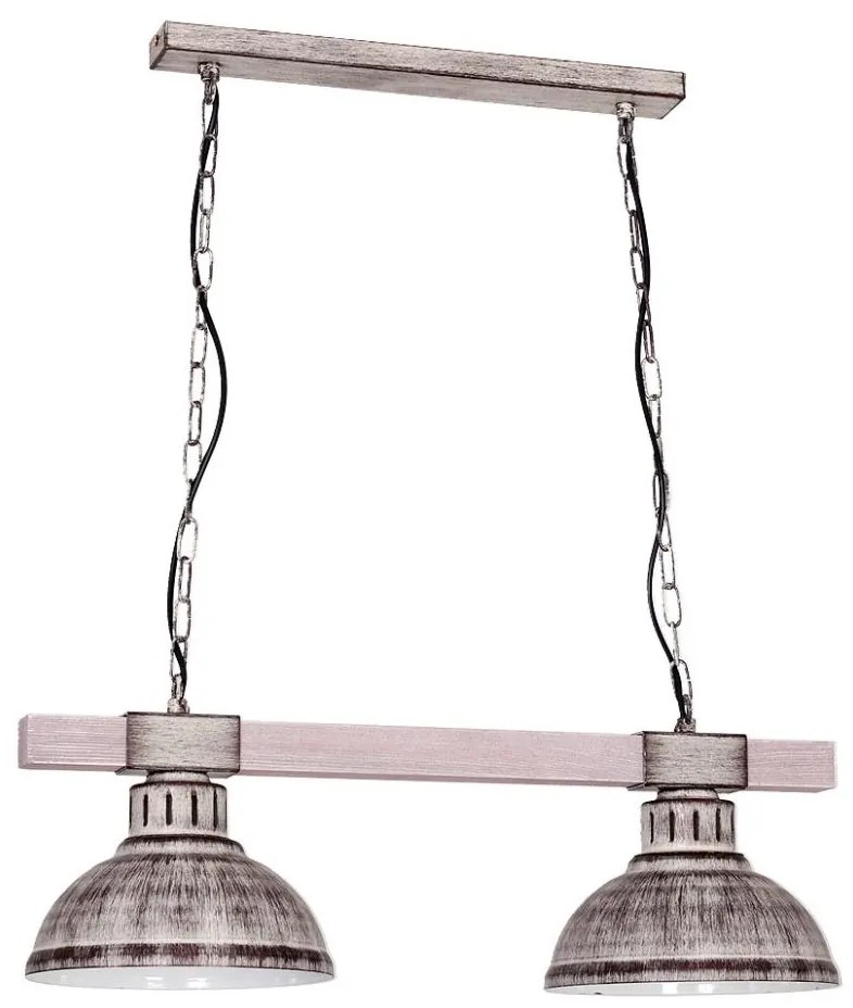 Lampa wisząca HAKON 2xE27/60W/230V szara