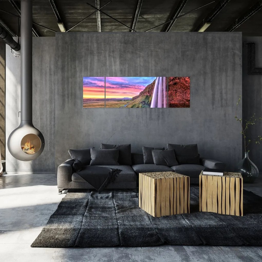 Obraz - Wodospad Seljalandsfoss (170x50 cm)