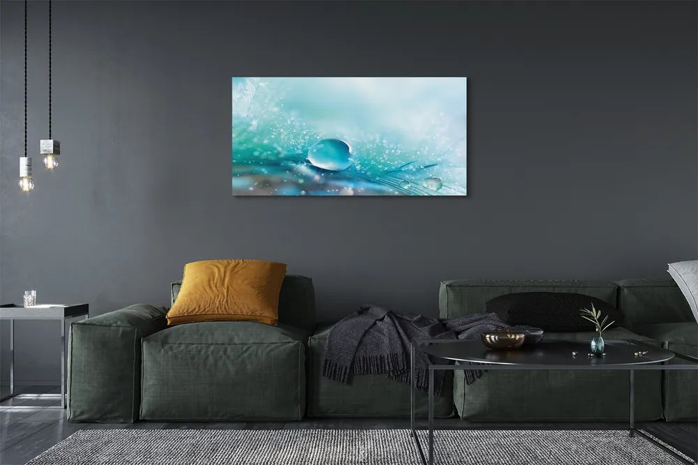 Obraz drukowany na płótnie Abstrakcyjna Kropla Makro
