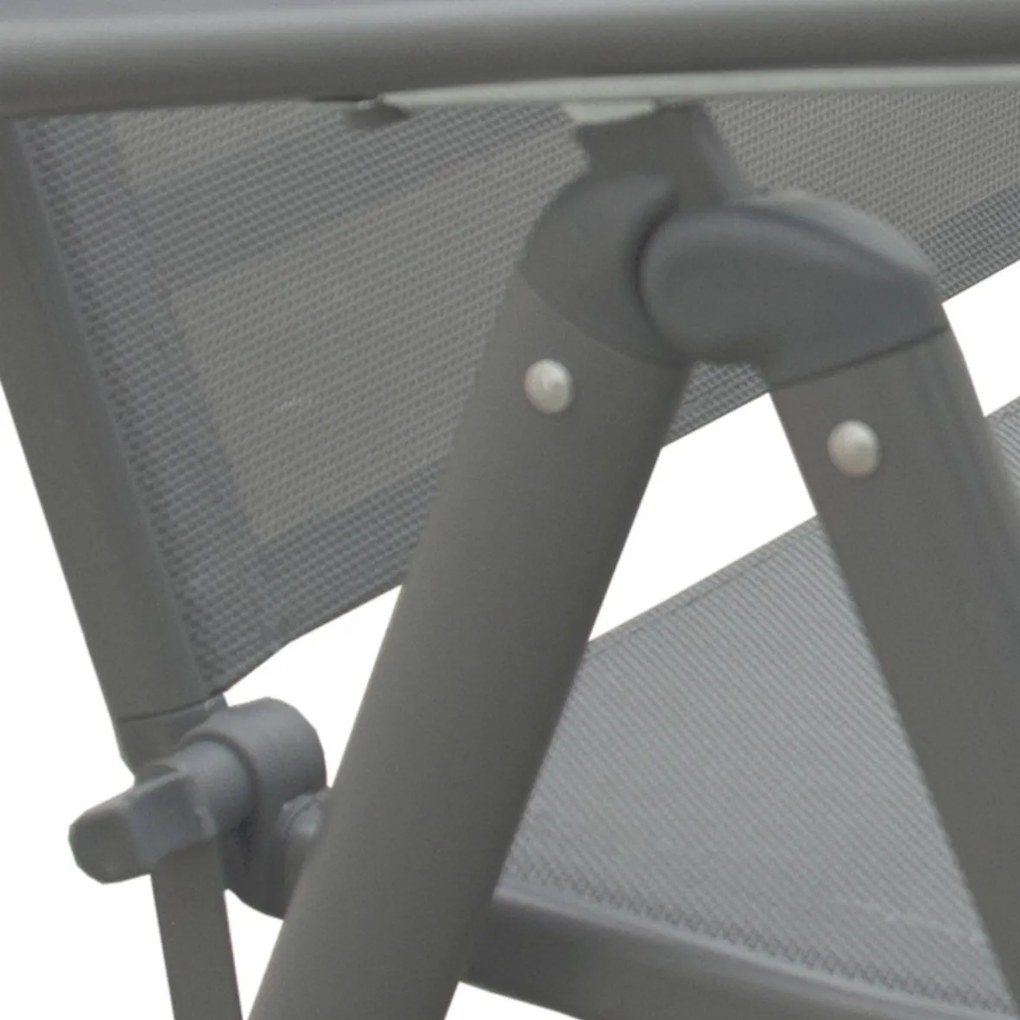 BALI - składany aluminiowy leżak ogrodowy - 2. gatunek (N437)