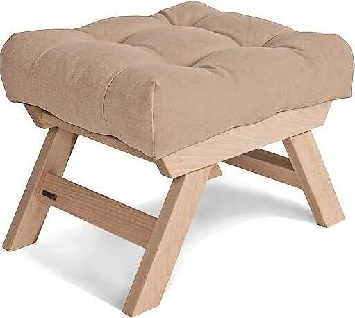 Pufa 0,55x0,47x0,43 m Beżowa allegro