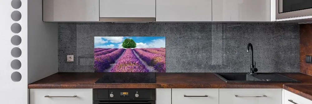 Panel dekor szkło Pole lawendy
