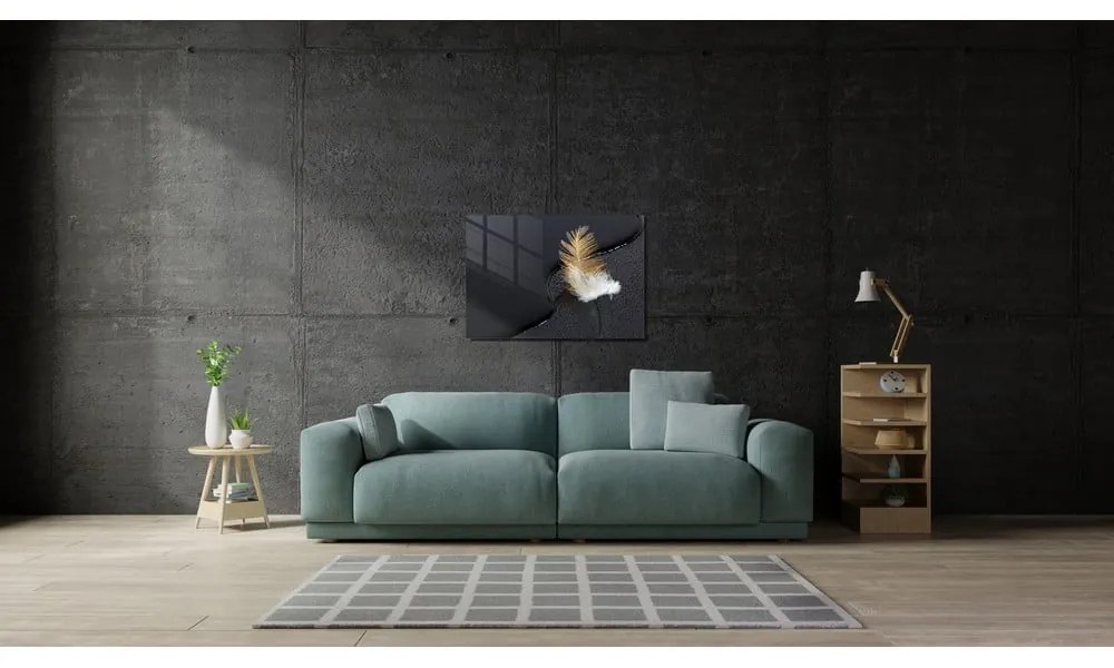 Szklany obraz 100x70 cm Feather – Wallity