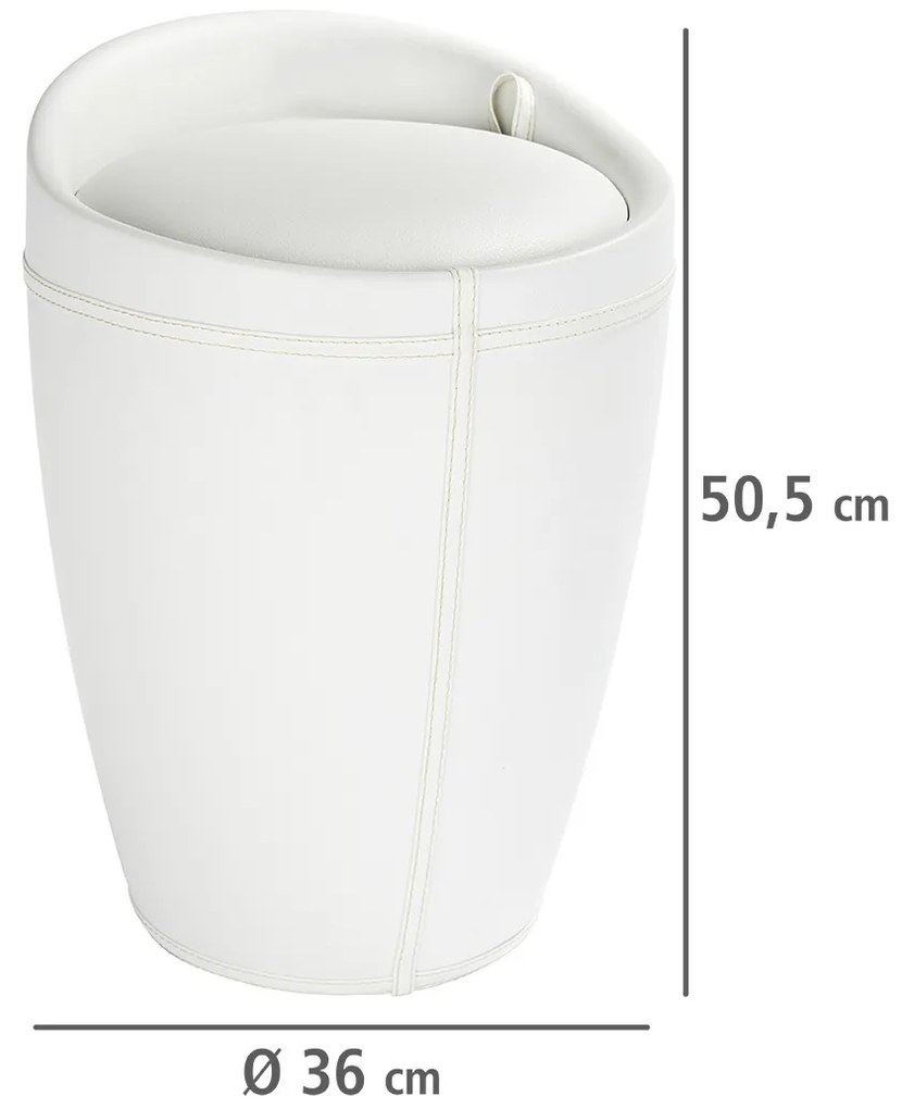Pufa CANDY ze schowkiem - kosz na pranie, 2 w 1, WENKO