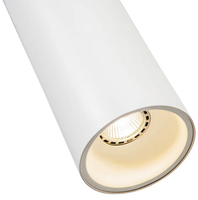 Designerska lampa wisząca biała - TuboDesignerski Oswietlenie wewnetrzne