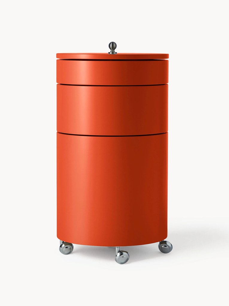 Pojemnik na kółkach Barboy, projekt Verner Panton