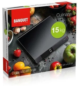 Banquuet Cyfrowa waga kuchenna Culinaria Black 15 kg