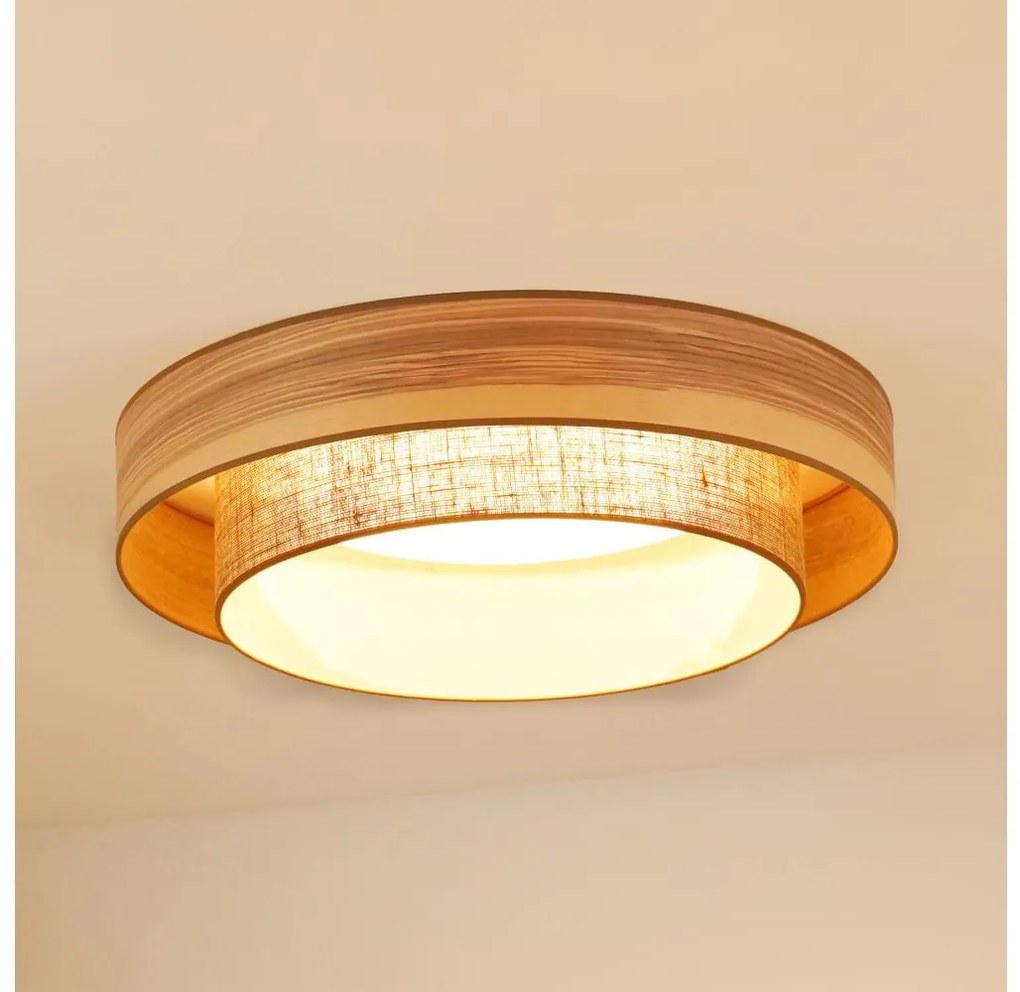 Brilagi - LED Plafon MONTANA BOHO LED/26W/230V śr. 60 cm brązowy