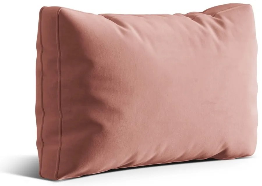 Różowa aksamitna poduszka na sofę Kemi – Cosmopolitan Design