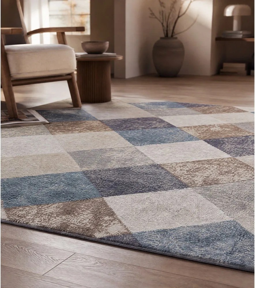 Niebieski/beżowy dywan 160x235 cm Terrain – Hanse Home