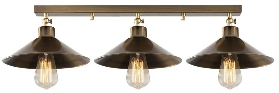 Lampa sufitowa w kolorze brązu z metalowym kloszem ø 24 cm Berceste – Opviq lights