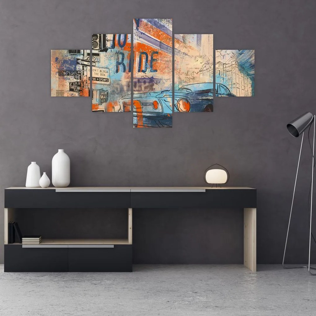 Obraz - Urodzony by jeździć (125x70 cm)