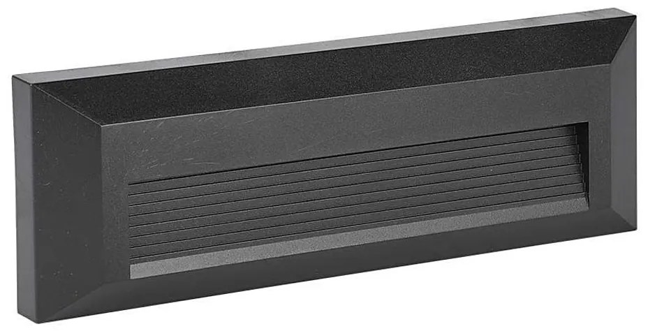 LED zewnętrzne oświetlenie schodowe LED/3W/230V IP65 3000K czarne