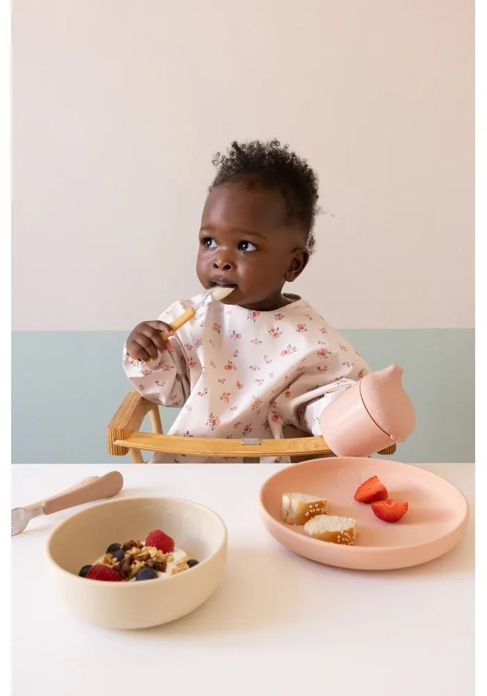 Sztućce dla dzieci z silikonu w kolorze ochry/ terakoty 3 szt. Tuscany Mix – Cam Cam Copenhagen