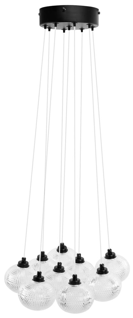 LAMPA SUFITOWA MS022-9CP Czarna