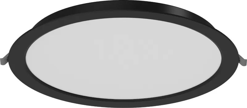 Mexen LDRR panel sufitowy downlight LED wpuszczany fi 30 cm, 24W, Neutralna - 4000K, 1920 lm, czarny - L210-030-2440-70