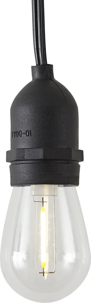Bambusowe lampki sznurkowe z wtyczką 8m z LED 10-punktowe IP44 - Ibiz