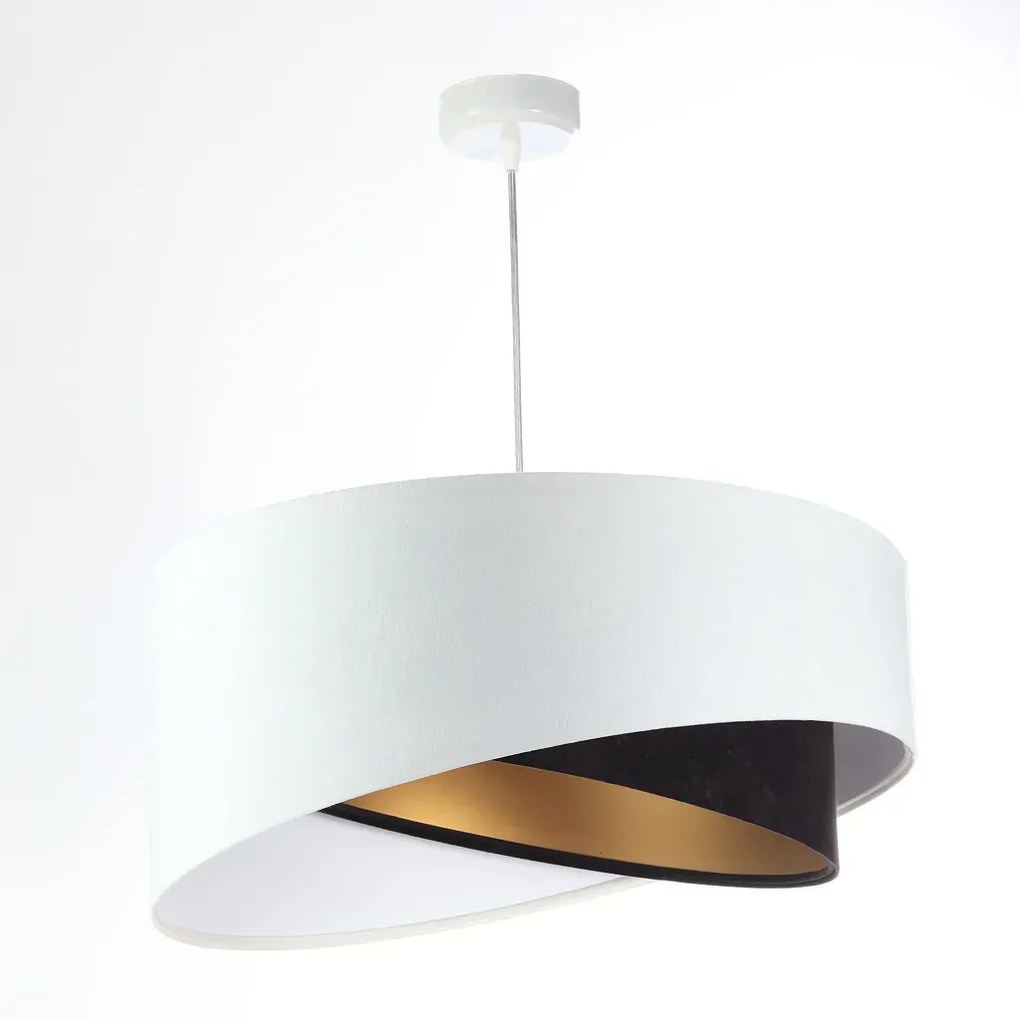 Lampa wisząca BAW biała/czarna BPS KONCEPT