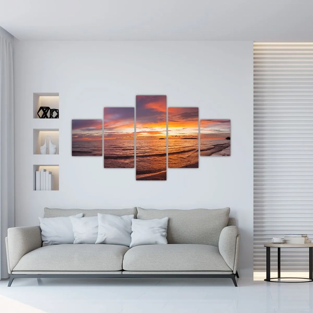 Obraz - Zachód słońca (125x70 cm)