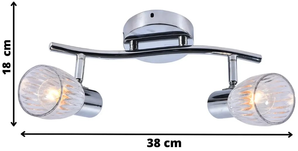 Srebrna listwa sufitowa w nowoczesnym stylu - N9-S30