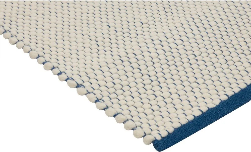 Niebieski/beżowy wełniany dywan tkany ręcznie 200x300 cm Lenu – noo.ma