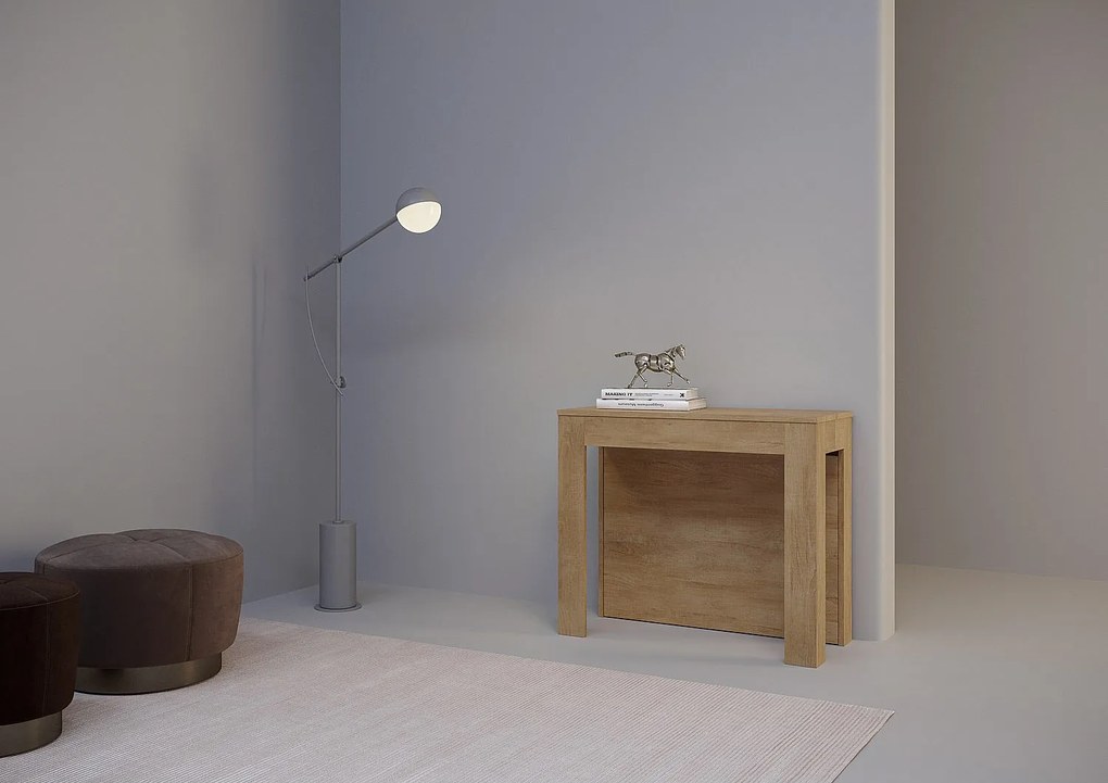 Konsola rozkładana 90x42/290cm Cayman dąb naturalny