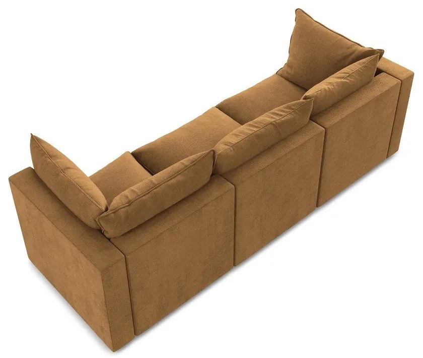 Sofa w kolorze terakoty 255 cm Manao – Makamii