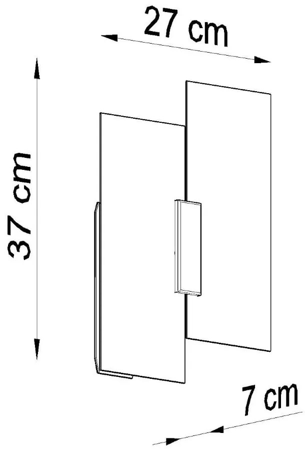 Biały kinkiet Veronica – Sollux