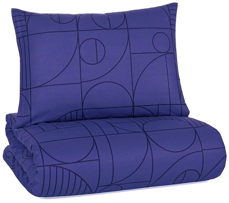 BedTex Bawełniana pościel Geo Future Dusk, 140 x200 cm, 70 x 90 cm, 140 x 200 cm, 70 x 90 cm