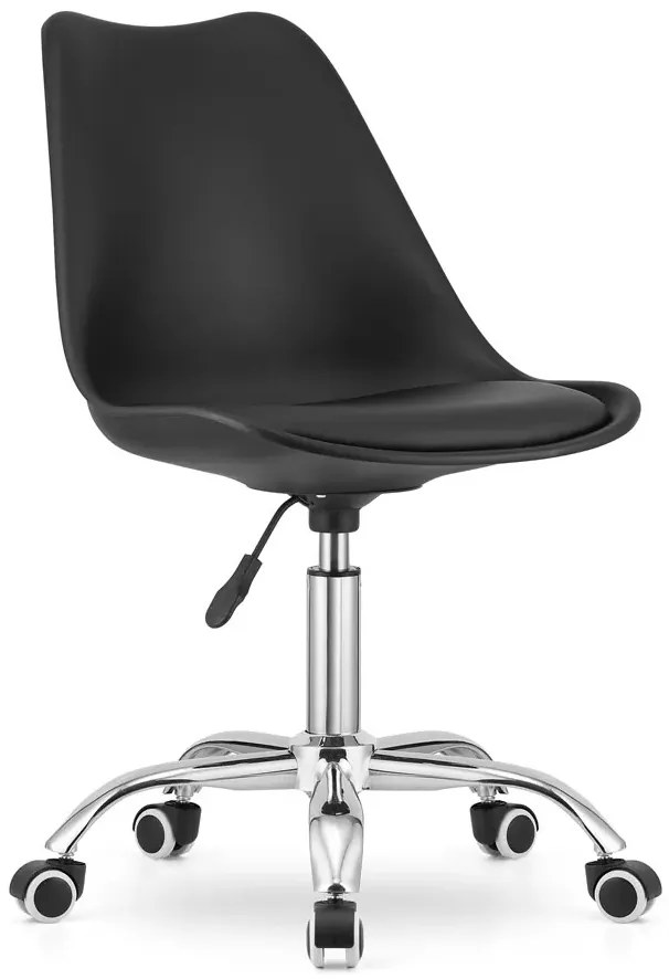 Młodzieżowy czarny obrotowy fotel do biurka G0-R31