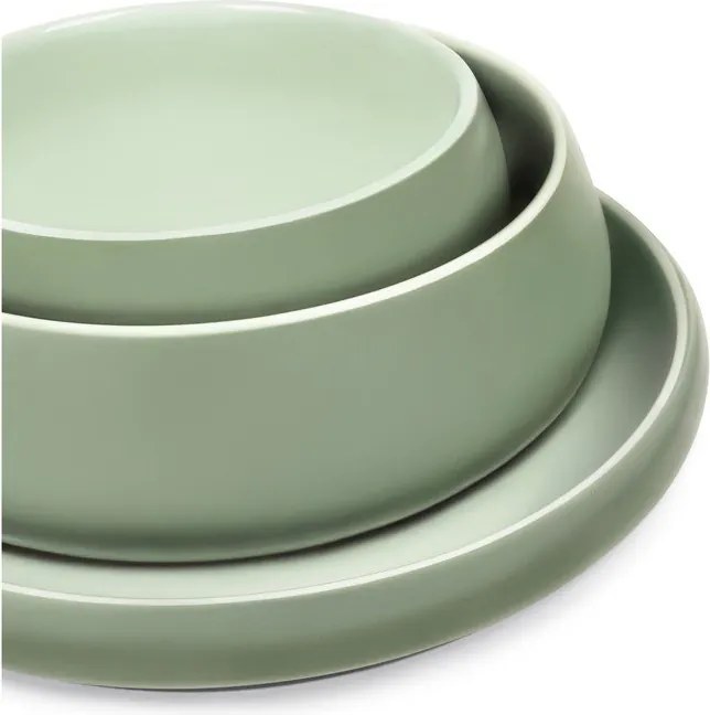 Zielone kamionkowe talerze zestaw 4 szt. ø 22 cm Aura Rondo – Bonami Selection