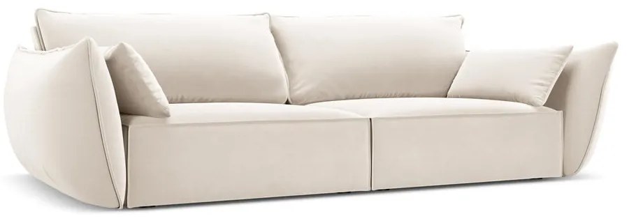 Beżowa aksamitna sofa 208 cm Vanda – Mazzini Sofas