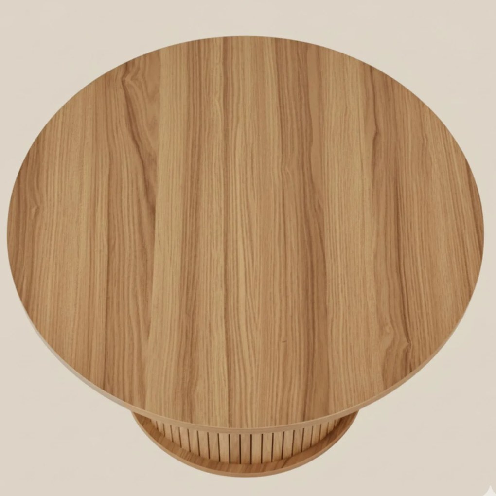 Stolik kawowy ryflowany SCAVA, Ø 70 x 40 cm