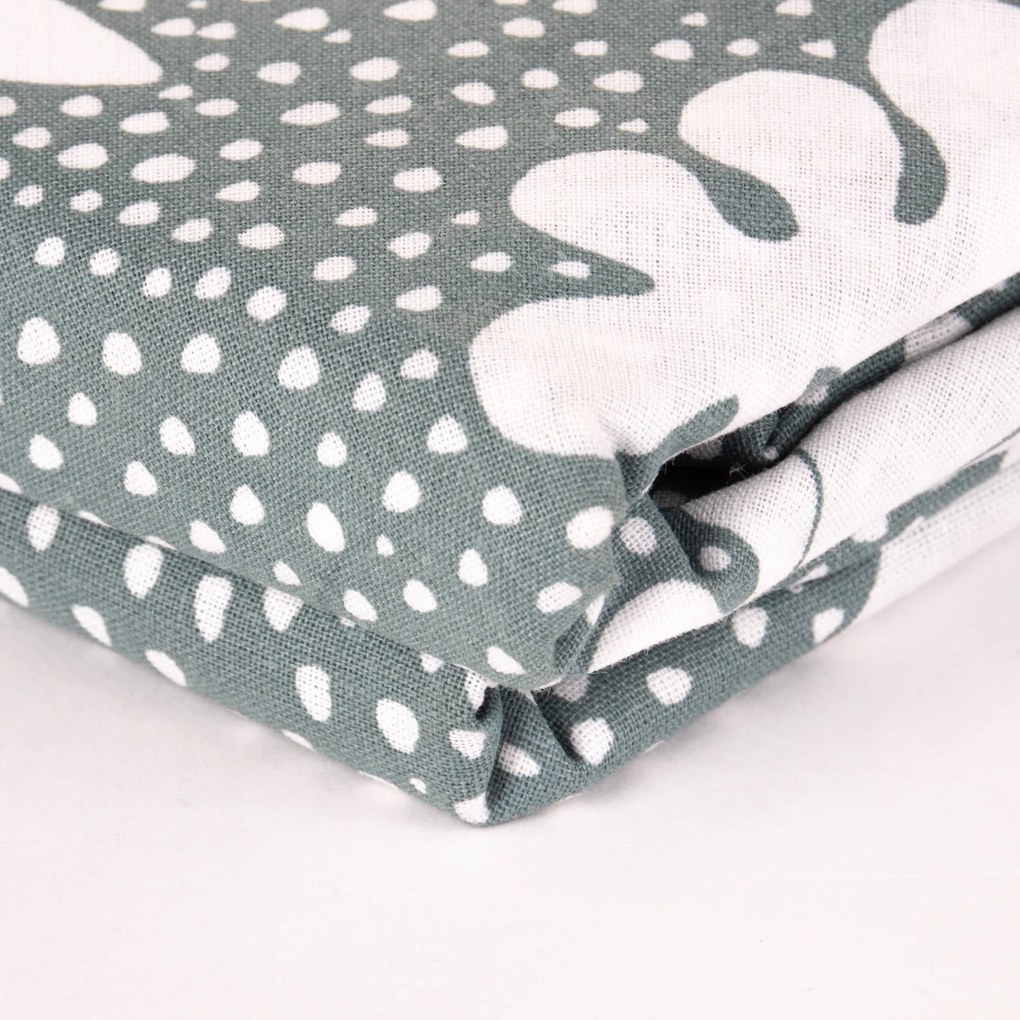 Pościel bawełniana SUNSHINE, monstera, 140 x 200 cm