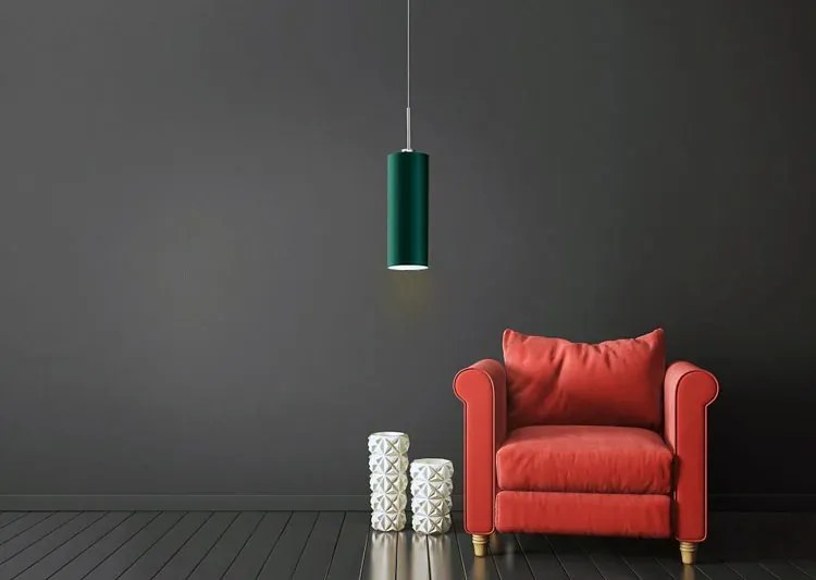 Pojedynczy żyrandol na chromowanym stelażu - K5-S30