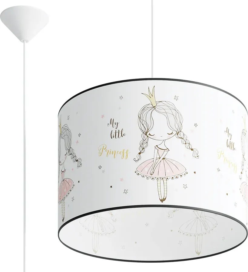 Dziecięca lampa do pokoju dziewczynki z motywem księżniczki A583 C3-A96