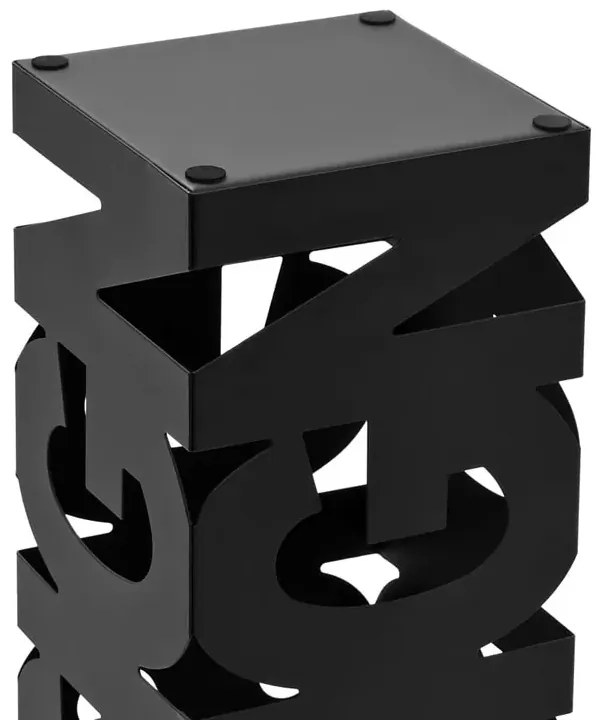 Czarny designerski stojak na parasole M9-R09